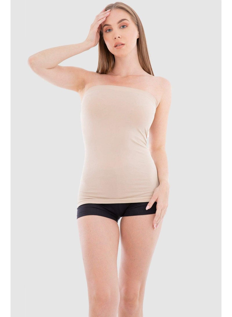 Carina Long Strapless Top (Cookies) - Image 1
