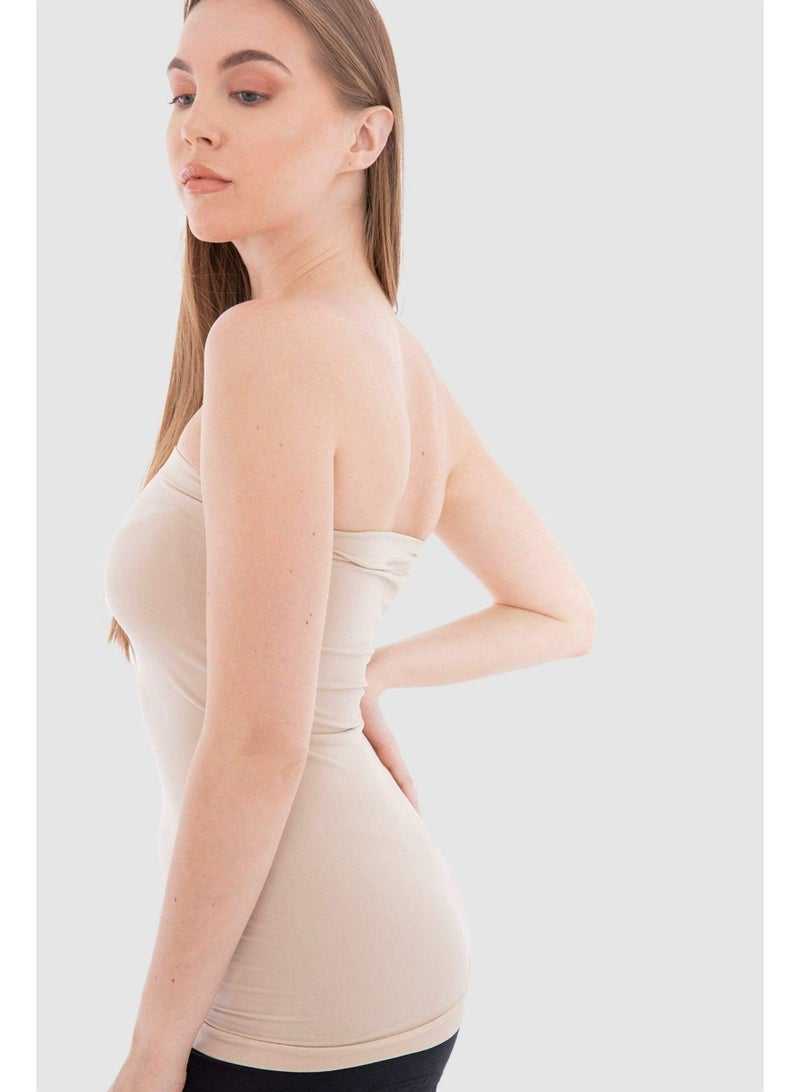 Carina Long Strapless Top (Cookies) - Image 3