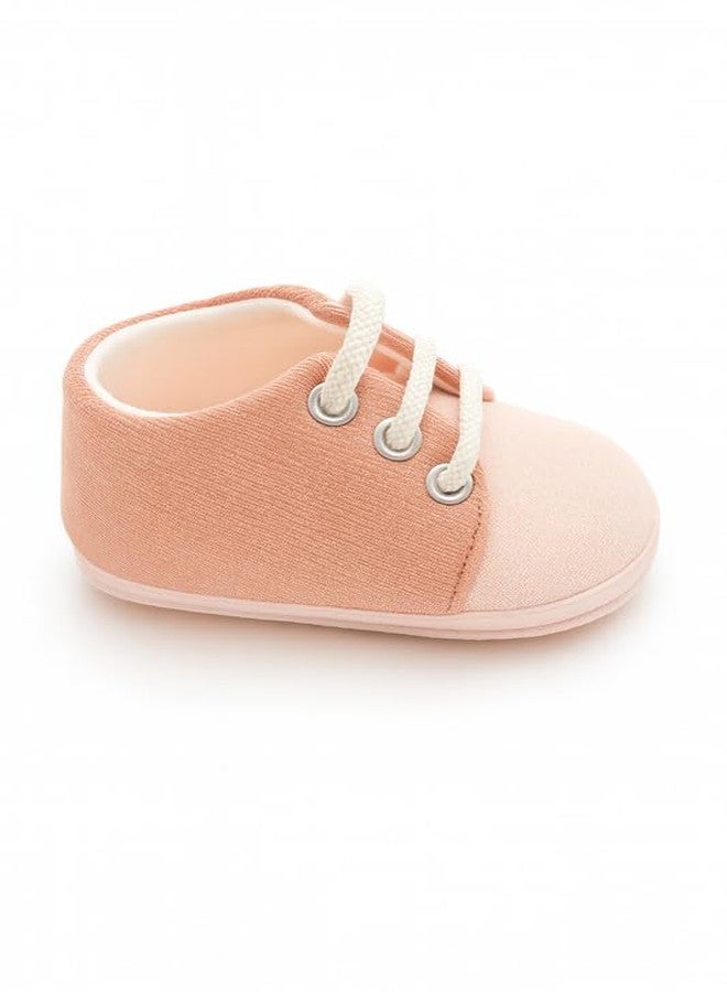Coocuddle Cuddlekicks: Dual Colour Casual Shoes | Soft & Comfortable Baby Shoes | Lightweight, Flexible & Breathable | Pink | Unisex Infant Footwear | Size 6-12M - Image 2