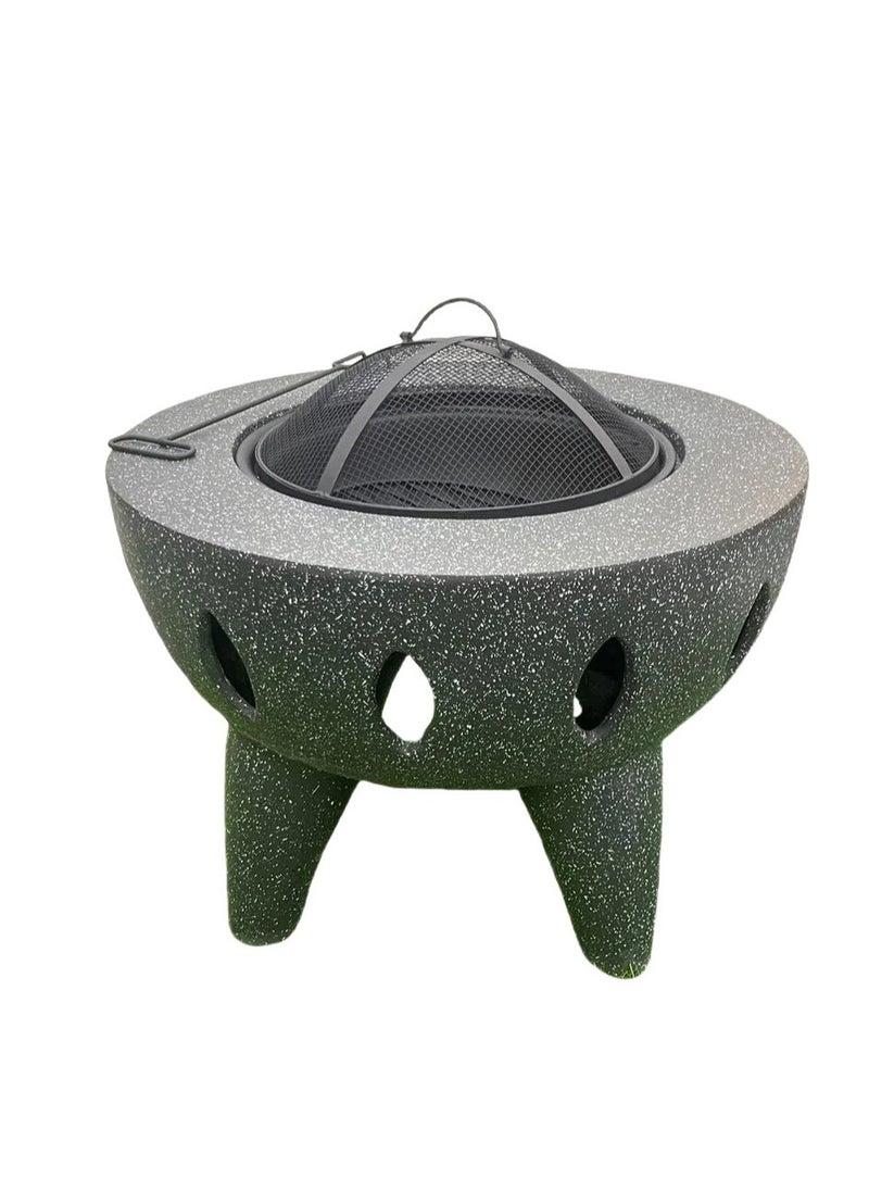 Albawadi Portable Outdoor Fire Pit BBQ Flame Grill Garden Bowl Stove  - Image 3