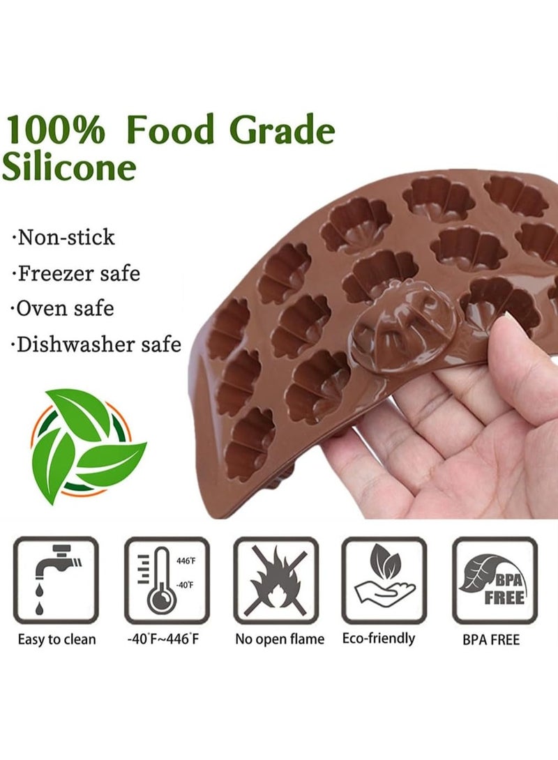 Happy Home Silicone Chocolate Bar Molds Non Stick 4 Pack Multi Shape Food Grade Heat Resistant Baking Molds for Chocolate Candy Jelly Cake Up to 230C - Image 5