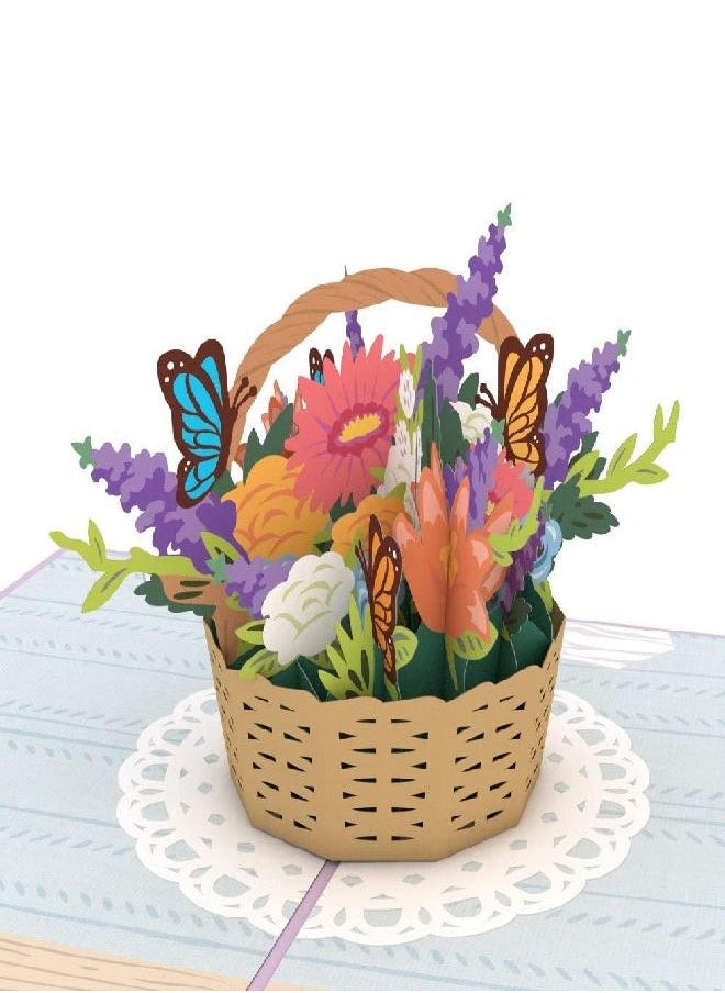 Lovepop - Lovepop Mother's Day Flowers Pop Up Card, 5 X 7”, Mothers Day Gifts, Paper Flower Basket Card, Mothers Day Card - Image 1