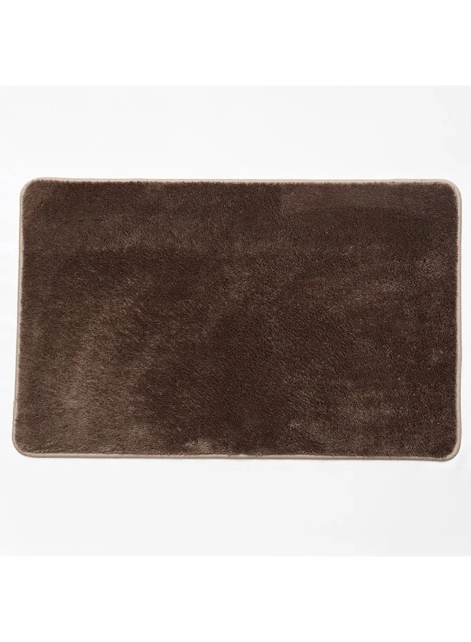 دانوب هوم Beluxe Oasis Water Absorbent Micro-Fiber Rubber Bath Mat 50x80cm Tan - Soft, Non-Slip Bathroom Rug For Quick Drying & Comfort - Ideal For Shower & Spa Use