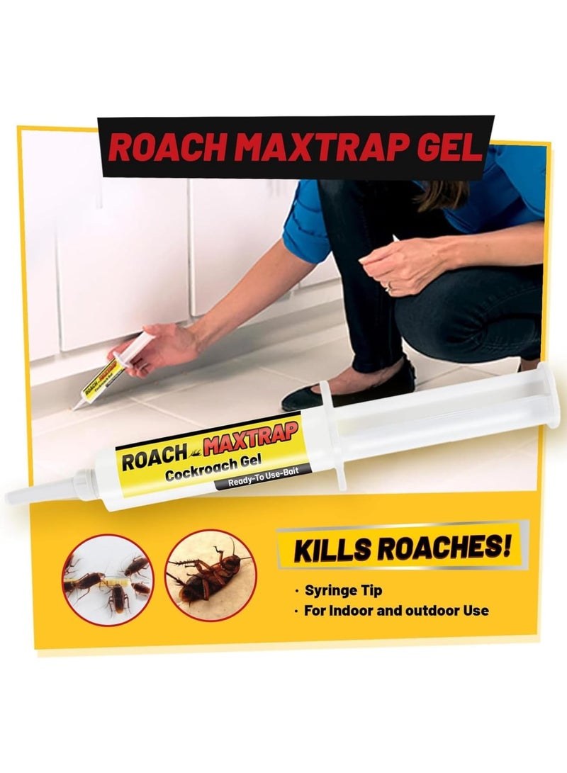 SYOSI Indoor/Outdoor Roach Traps, Natural Repellent for Cockroaches, Non-Toxic Roach Control Stations, Effective for Small & Large Cockroaches, Long-Lasting Protection(2 PCS)  - Image 4