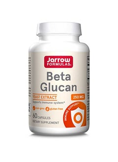 jarrow formulas Beta Glucan 250 Mg 60 Capsules Immune Function Support Dietary Supplement Highpurity Extract Patented Preparation 60 Servings  - Image 1