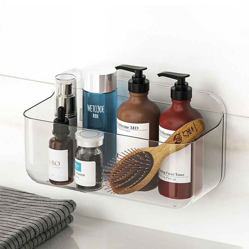 Bathroom Suction Cup Storage Rack Bathroom Wall-Mounted Drain Rack Punch-Free Hanging Rack Toilet Wall Soap Soap Storage(A1310500-01) - Image 2
