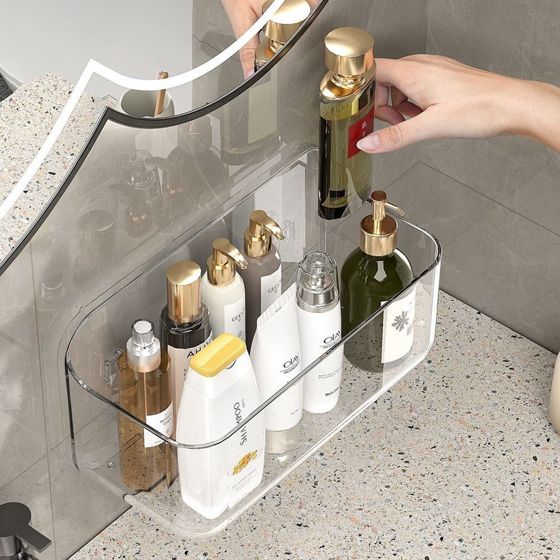 Bathroom Suction Cup Storage Rack Bathroom Wall-Mounted Drain Rack Punch-Free Hanging Rack Toilet Wall Soap Soap Storage(A1310500-01) - Image 5