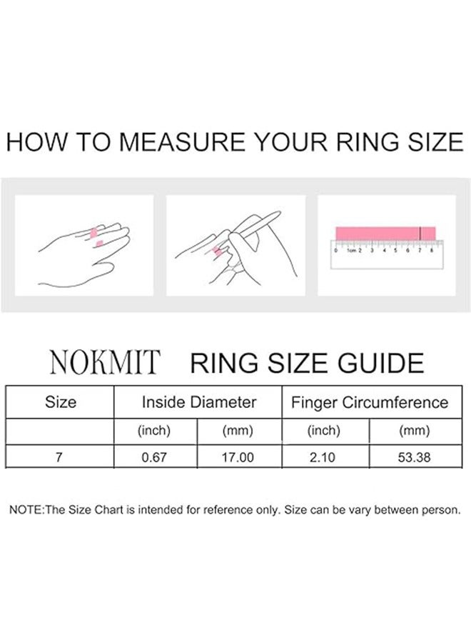 NOKMIT 4-Piece Multicolour Ring Set Ladies Girls Thin Gold Ring Delicate Cute Thumb Gold Ring for Women,Girls，Engagement Ring Fashion Jewelry Jewelry - Image 2