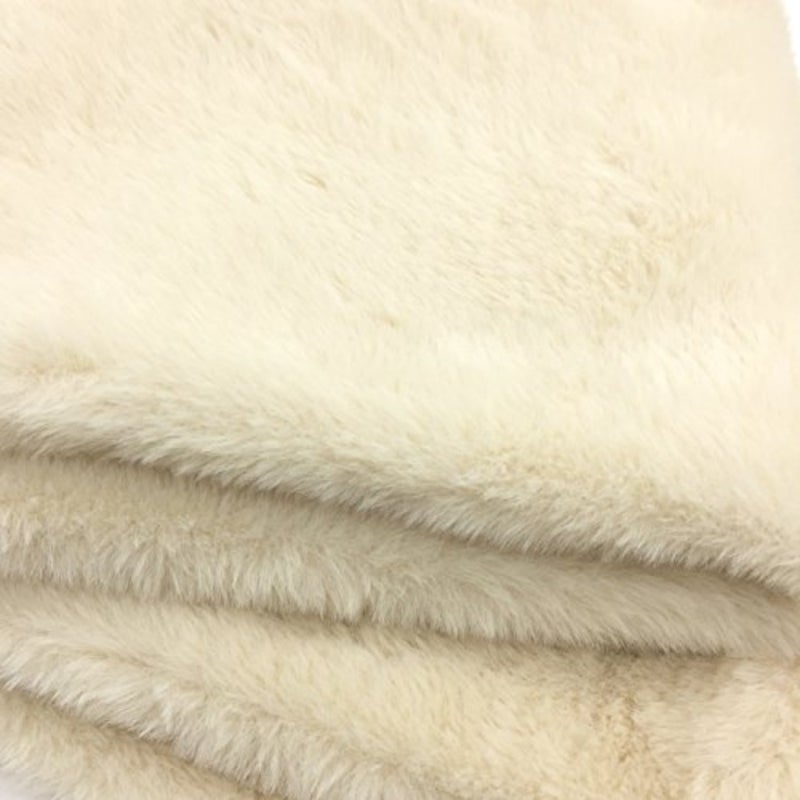 YOUR SMILE - Premium Solid Color Long Rectangle Faux Fur Warm Soft Furry Wrap Around Loophole Scarf - Image 4