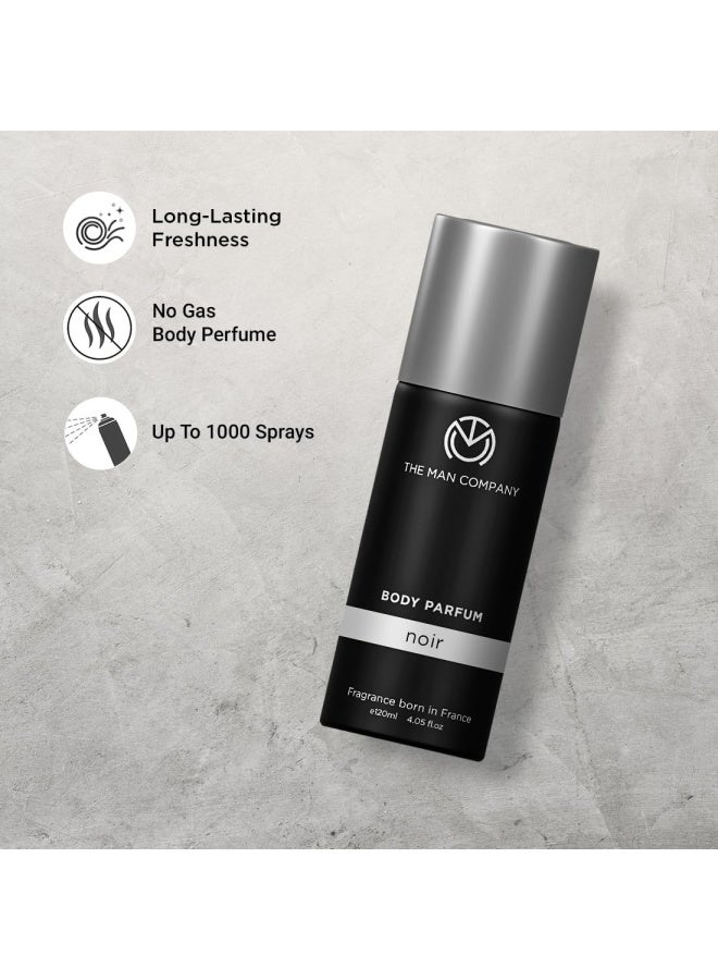 The Man Company Non-Gas Body Perfume for Men - Noir (120 ML) - Image 4