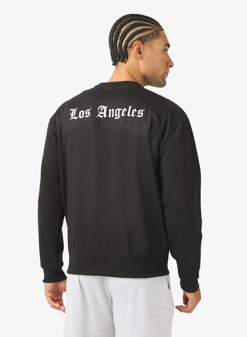 Seventy Five Graphic Crew Neck Pullover Sweatshirt - Image 2