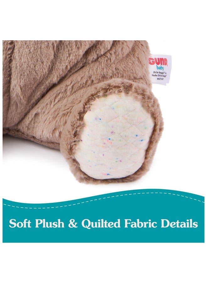 GUND Baby Oh So Snuggly Cow Plush, Cow Stuffed Animal for Babies and Infants, Brown, 12.5” - Image 4