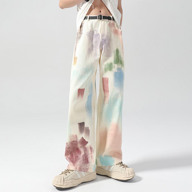 Unisex Classic Denim Jeans Loose Fit Daily Outdoor Wear - Image 1