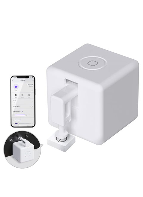 Fingerbot Smart Switch Button Pusher No Wiring Bluetooth App or Timer Control Add fingerBot Hub Mini to Make it Compatible with Alexa or Google Home or IFTTT