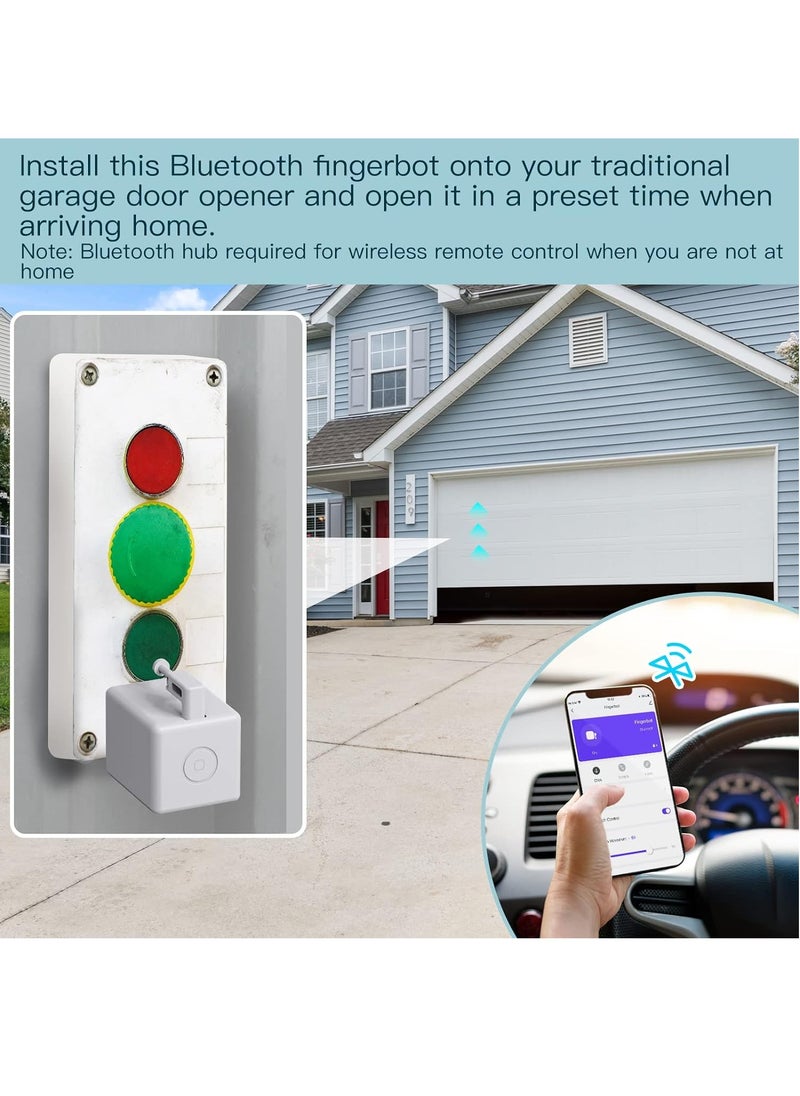 RATSAW - Fingerbot Smart Switch Button Pusher No Wiring Bluetooth App or Timer Control Add fingerBot Hub Mini to Make it Compatible with Alexa or Google Home or IFTTT - Image 1
