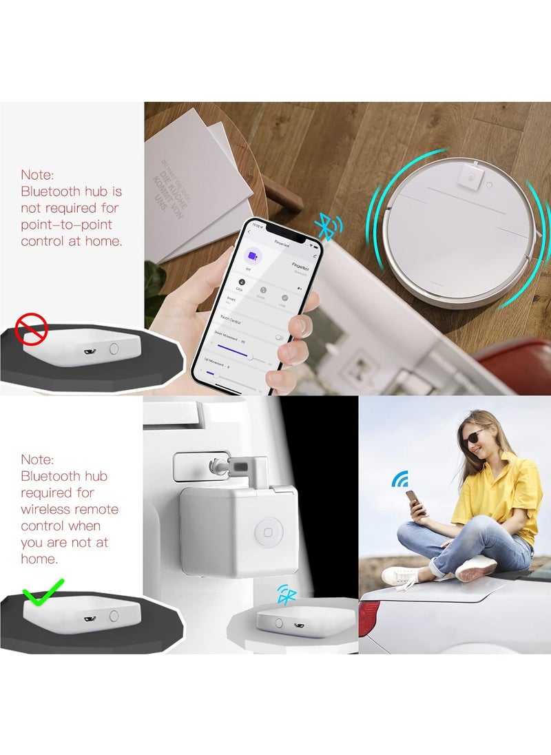RATSAW - Fingerbot Smart Switch Button Pusher No Wiring Bluetooth App or Timer Control Add fingerBot Hub Mini to Make it Compatible with Alexa or Google Home or IFTTT - Image 1