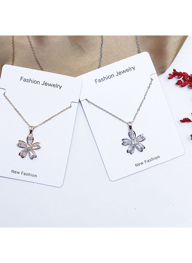 FLUFFY Bright Rose Soft Necklaces Of Fluffy Women's Accessories-Silver  - Image 1