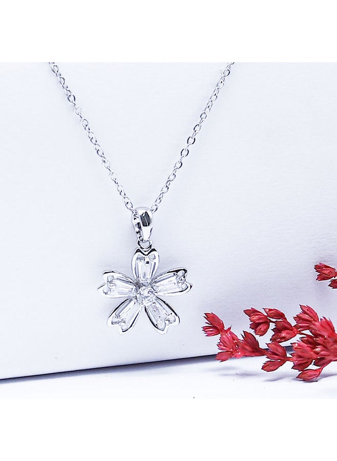FLUFFY Bright Rose Soft Necklaces Of Fluffy Women's Accessories-Silver  - Image 2