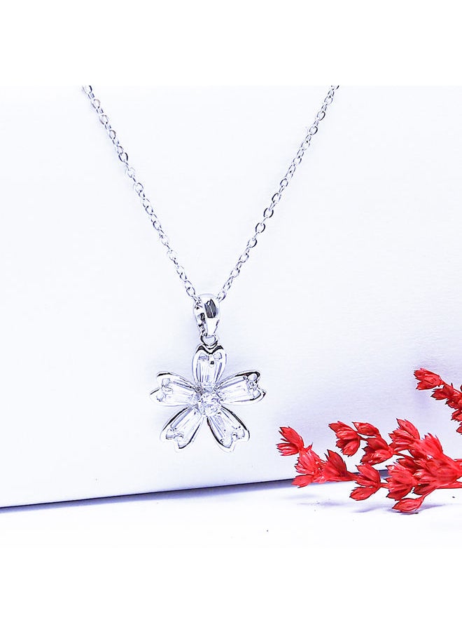 FLUFFY Bright Rose Soft Necklaces Of Fluffy Women's Accessories-Silver  - Image 3