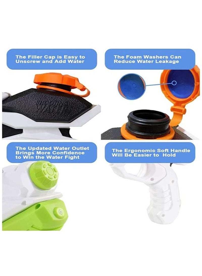 Soofam - 2 Piece Water Gun Toy for Kids,Absorbs Water Automatically,Water Battle Game Gun Toy - Image 1