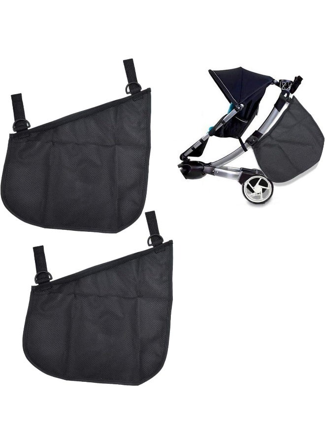 Dogxiong 2 Pack Universal Side Sling Stroller Mesh Cargo Net and Organizer - Image 1