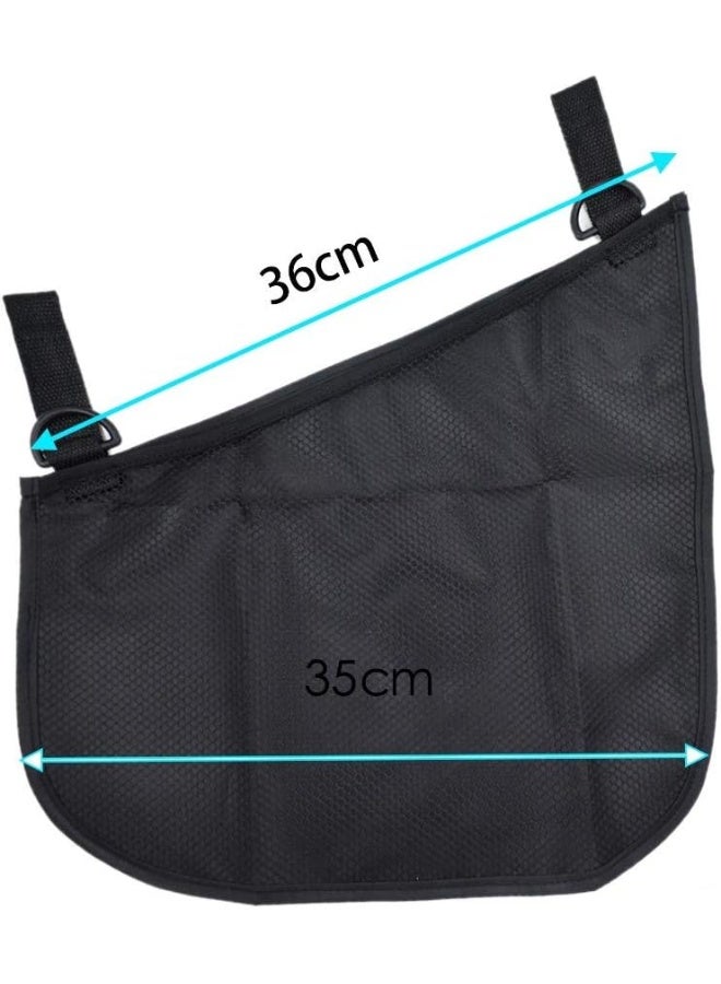 Dogxiong 2 Pack Universal Side Sling Stroller Mesh Cargo Net and Organizer - Image 2