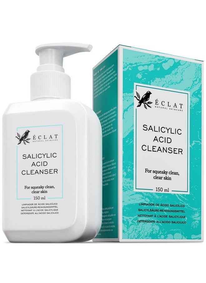 Eclat Skincare BLEMISH-FIGHTING Acne Face Wash - Salicylic Acid Cleanser with Niacinamide, Vitamin E & Green Tea, Salicylic Acid Face Wash, Facewash Pore Cleanser for Women & Men, Foaming Cleanser For Regular & Oily  - Image 1