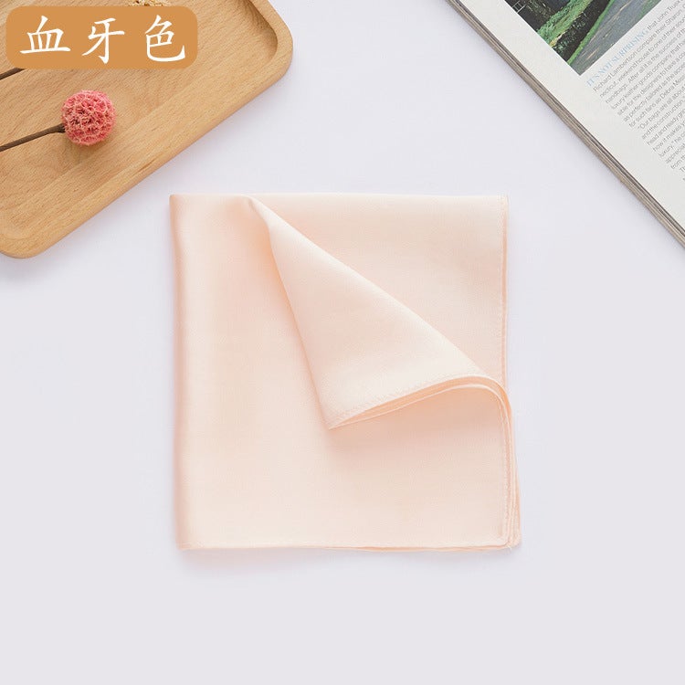 Supply Silk Handkerchief Suit Pocket Towel 100 Mulberry Silk Small Handkerchief Multi-Color Optional - Image 1