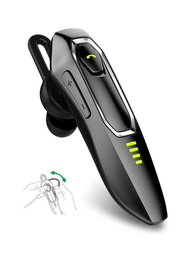 KASTWAVE Bluetooth Earpiece V5.0, HD Voice Noise Cancelling, 30H Talking Time and 15 Days Long Standby, Built-in 220mAh Battery, Handsfree Wireless Bluetooth Headset, for Cell Phone - Image 1