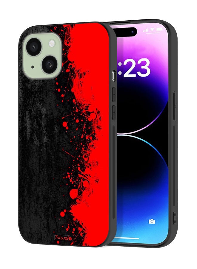Tolwak Apple iPhone 15 Plus Protective Case Cover Paint Abstract Pattern - Image 1