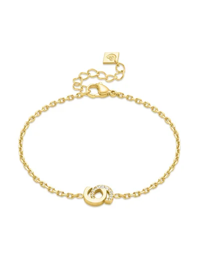 CERRUTI 1881 Elisa Gold Plated Interlocked 'C' Charm Bracelet for Women