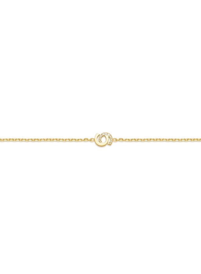CERRUTI 1881 Elisa Gold Plated Interlocked 'C' Charm Bracelet for Women  - Image 2