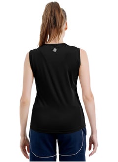 Selecta Now Ladies Sleeveless Cotton Black T-Shirt Breathable Tank Top Soft Stretchable Women’s T Shirt Ideal for Hot Climate  - Image 3