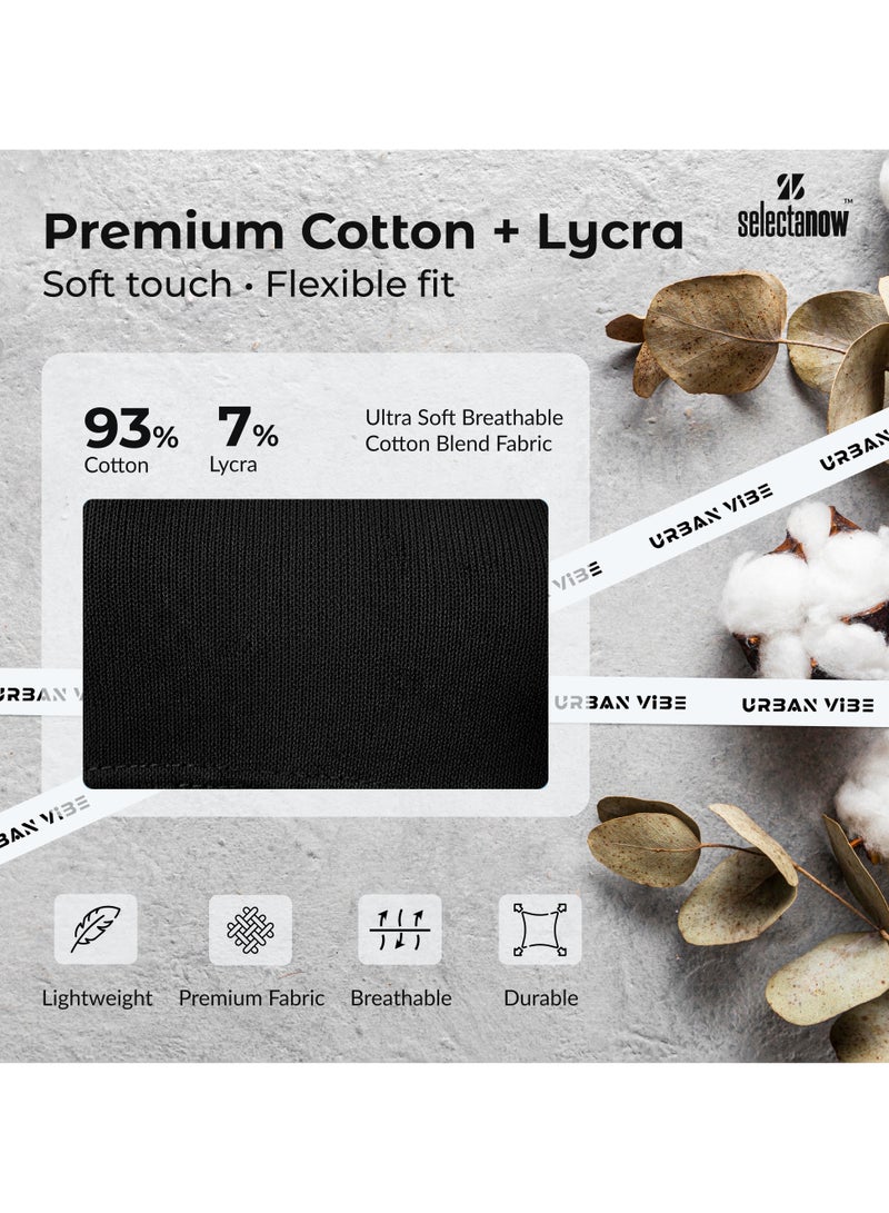 Selecta Now Ladies Sleeveless Cotton Black T-Shirt Breathable Tank Top Soft Stretchable Women’s T Shirt Ideal for Hot Climate - Image 2