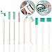 ELEMGULY Small Household Cleaning Brushes by ELEMGULY9 Pcs Crevice Brush for Hole Gap Corner Space Micro Crevice Scrub Cleaner Tool for Bottle Keyboard Window Door Track - Image 2