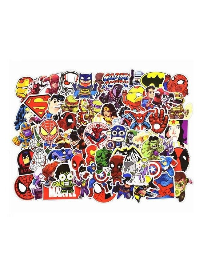 100-Piece Super Hero Anime Sticker Set
