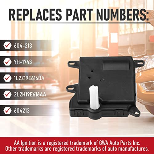 AA Ignition HVAC Air Blend Door Actuator Rear - 604-213, 1L2Z19E616BA, YH-1743 - Compatible with Ford, Lincoln & Mercury SUVs - Expedition, Explorer, Navigator, Mountaineer & Aviator - Mode Temperature Control - Image 3