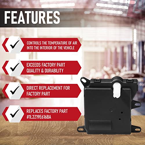 AA Ignition HVAC Air Blend Door Actuator Rear - 604-213, 1L2Z19E616BA, YH-1743 - Compatible with Ford, Lincoln & Mercury SUVs - Expedition, Explorer, Navigator, Mountaineer & Aviator - Mode Temperature Control - Image 2