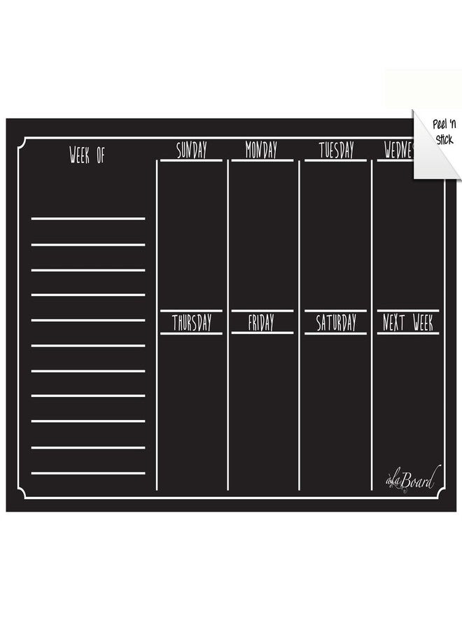 Ala Board Dry Erase Decal Weekly Calendar Black Fluorescent - Image 2