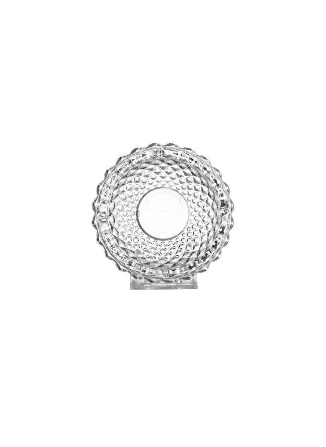 Round glass ashtray
