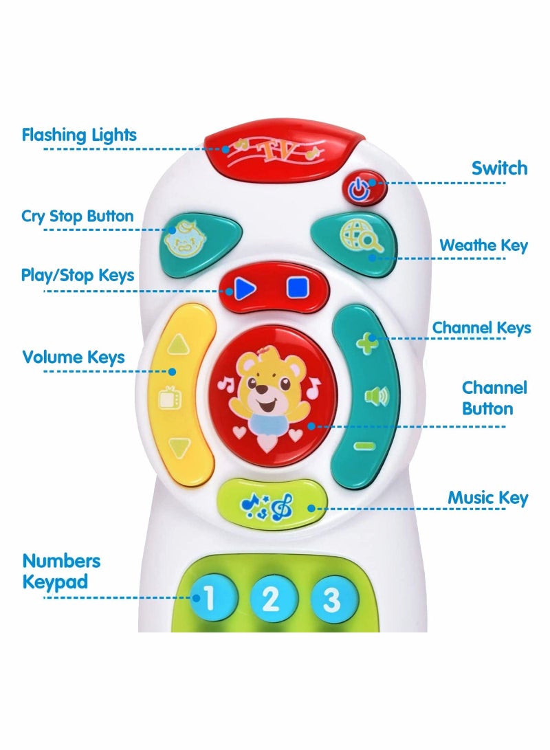 Y&D Baby Remote Controller Toys Musical Play with Light and Sound for 6 Months+ Toddlers Boys or Girls Kids Preschool Education - Image 5