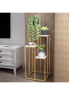 LINGWEI Flowers Stand Metal Plants Shelf Flowers Pot Holder Display Rack Storage Organizer Decorative Book Shelf Stairs For Indoor Outdoor Home  - Image 1