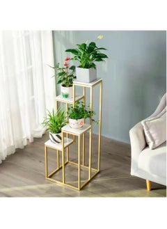 LINGWEI Flowers Stand Metal Plants Shelf Flowers Pot Holder Display Rack Storage Organizer Decorative Book Shelf Stairs For Indoor Outdoor Home  - Image 2
