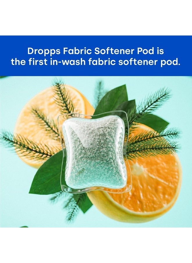 Dropps Fabric Softener Pods: Clean & Crisp | 120 Count | HE Compatible + All Washers | Cold Wash + All Temperatures | Softness + Freshness | Low Waste Packaging