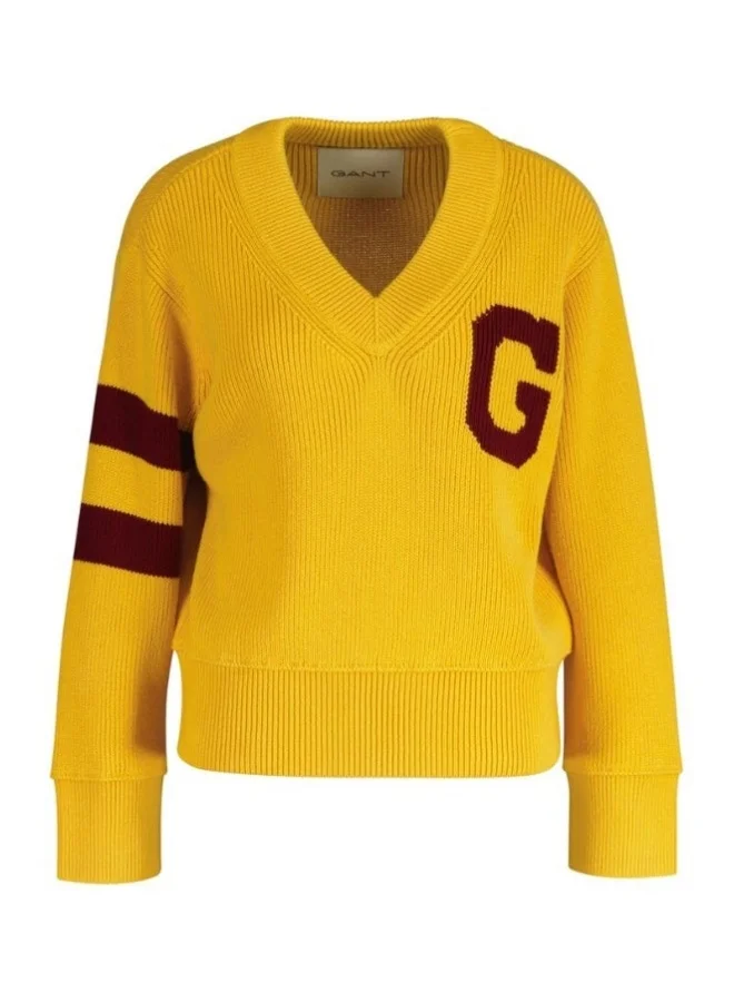 GANT GANT Varsity V-Neck Sweater