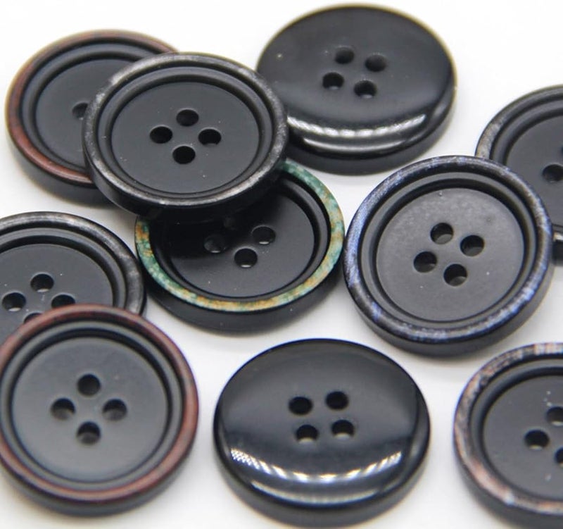 Green Resin Buttons 20mm 15pcs Decorative Rhinestones Sewing Buttons for Clothing Suit Sweaters - Image 3