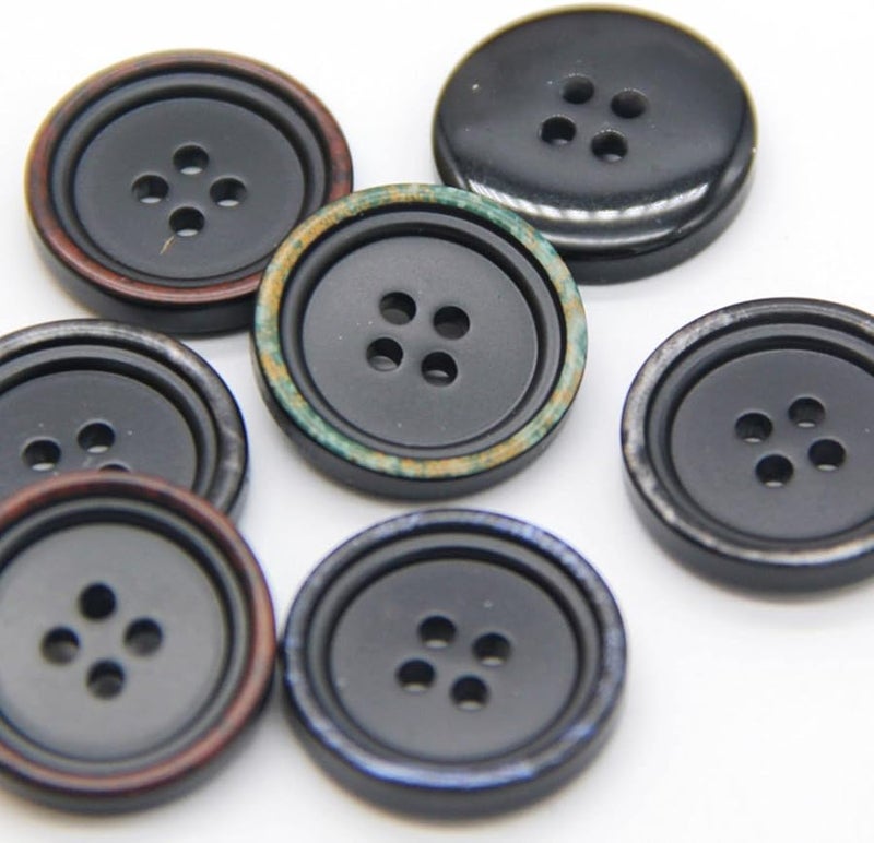 Green Resin Buttons 20mm 15pcs Decorative Rhinestones Sewing Buttons for Clothing Suit Sweaters - Image 4