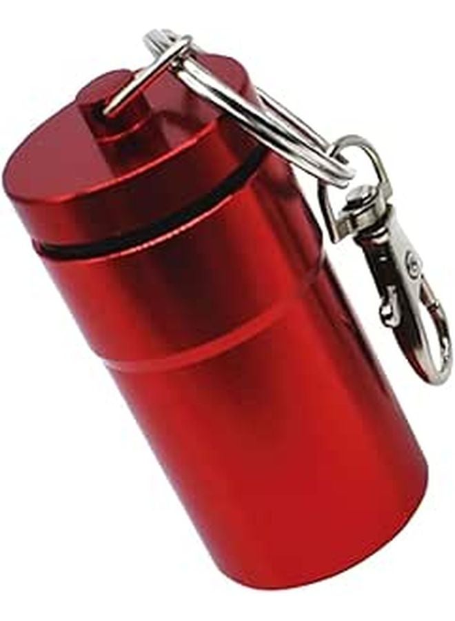 Red Aluminum Alloy Hand Held Bird Feeder For Small Parrots Conures Training Reward - Image 1