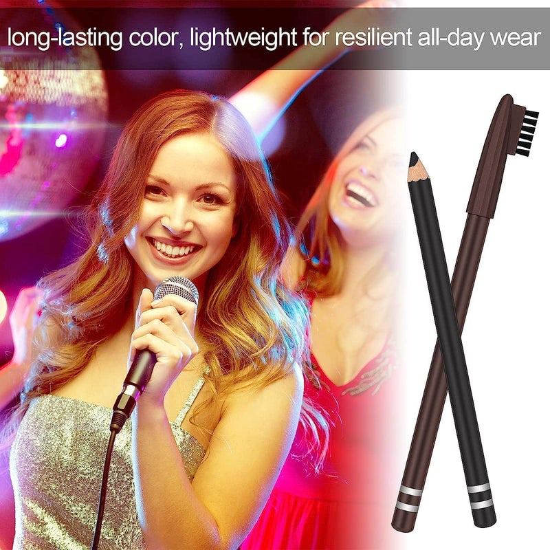 Calitate24 مكبس رموش يناسب جميع أشكال العينين مكبس رموش منحني، مكبس رموش طبيعي وطويل الأمد للنساء هدية مكياج مع 1 قلم حواجب بني - Image 3