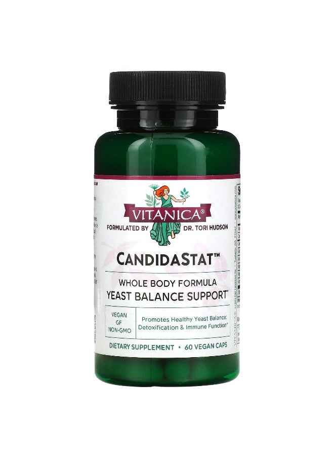 Vitanica Vitanica, CandidaStat, Yeast Balance Support, 60 Vegan Caps  - Image 1